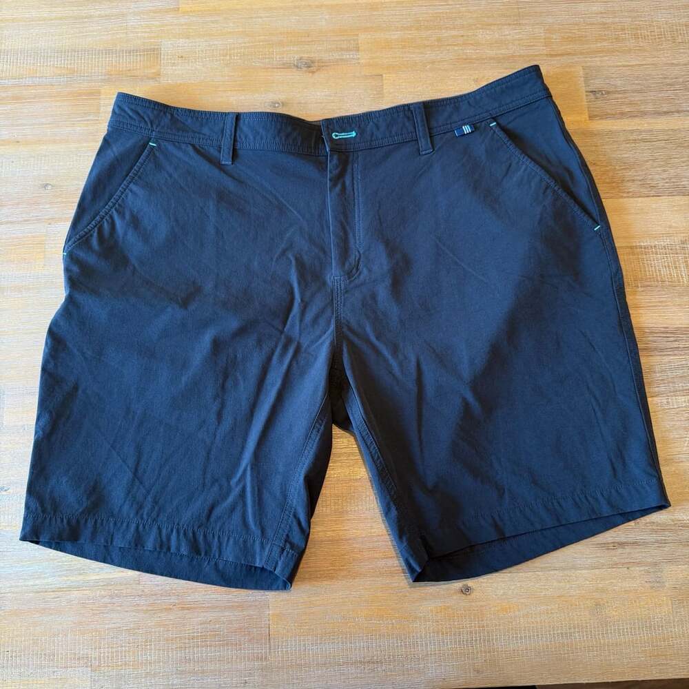 Live Forever Golf Performance Shorts Mens 38 Black Stretch Mesh Pockets